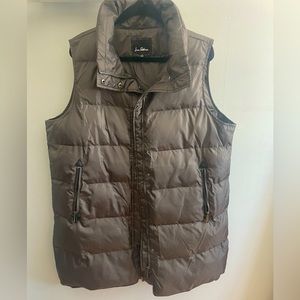 Sam Edelman Long Puffrr Vest with Removable Faux Fur Collar